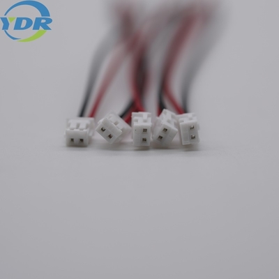 JST ZHR-2 Terminal Cable 2 Pin Black Red Tinned ZH1.5 Wire Harness